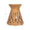 Hello Honey® 6.5" Terra Cotta Debossed Candle Pillar Holder